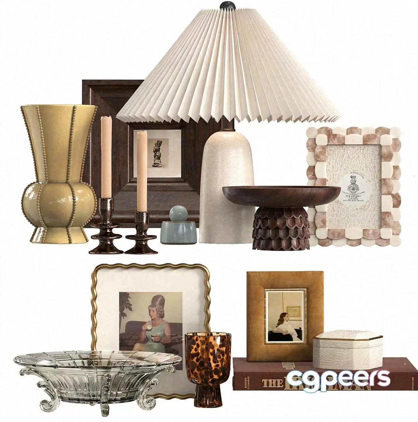 Vintage Home Decor 3D Model – 5239 – VRAY Render