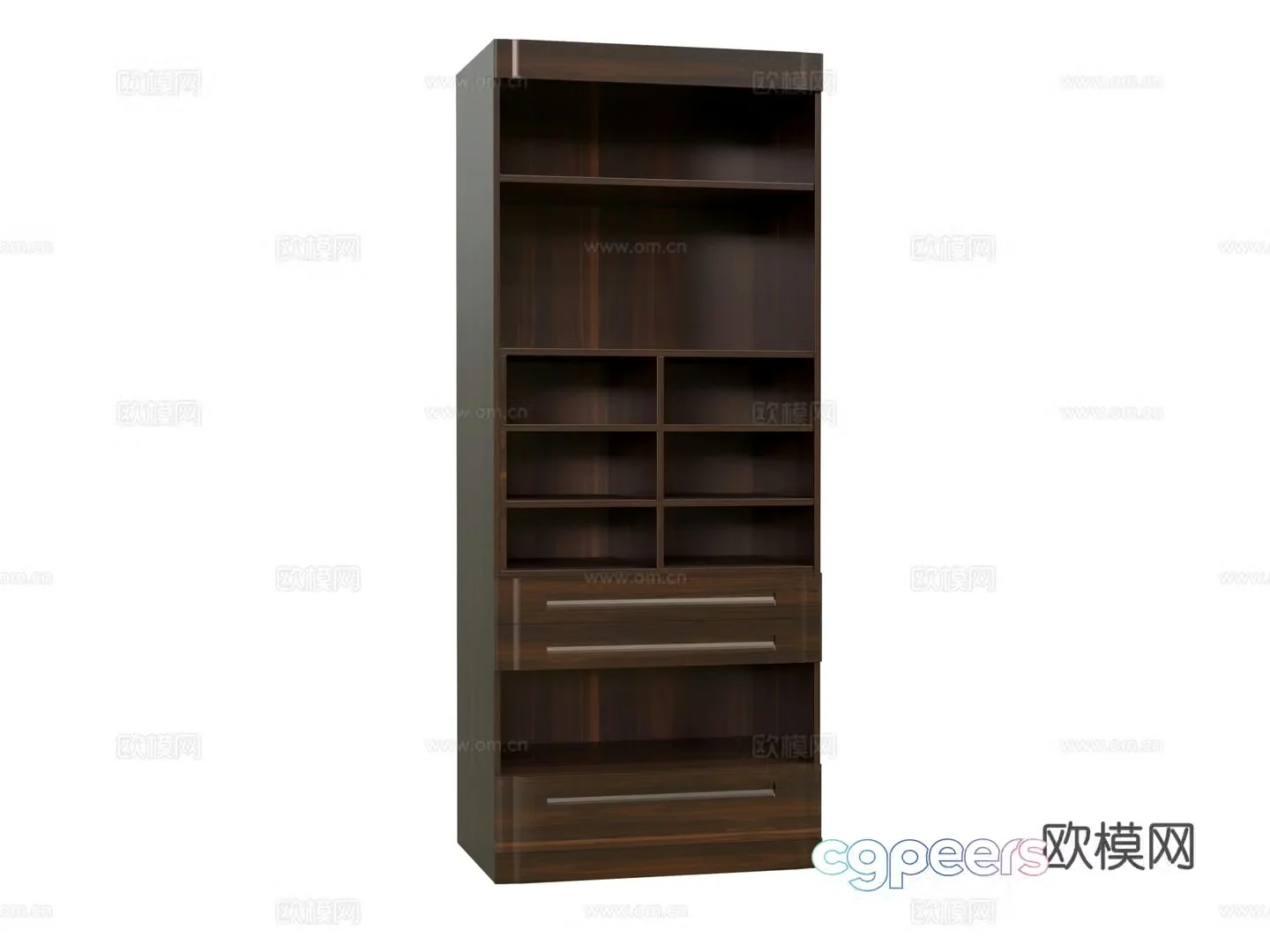 New Chinese bookcase 3D model