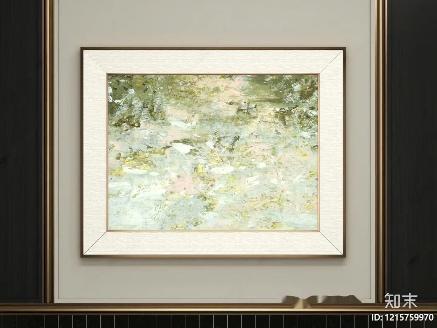 Modern Art Print 3D Model – 13129 – VRAY Render