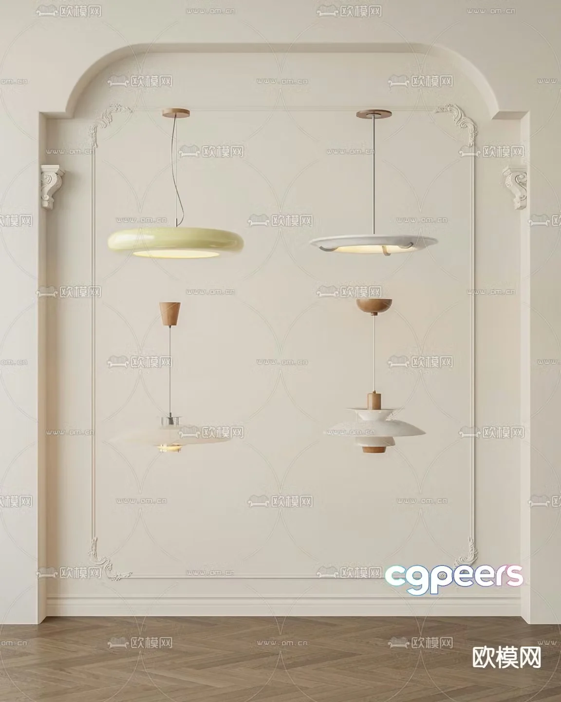 Medieval style chandelier restaurant chandelier 3d model
