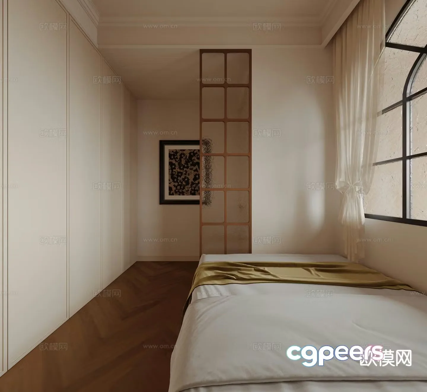 Medieval style bedroom second bedroom 3D model