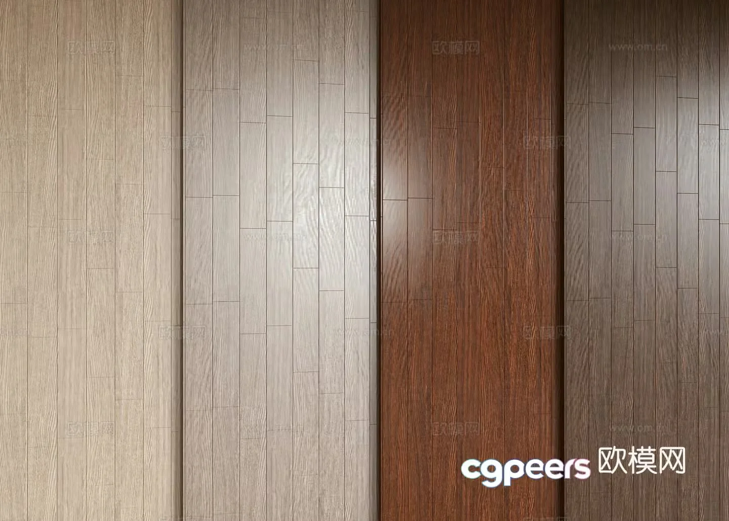 Modern wood flooring 3d model