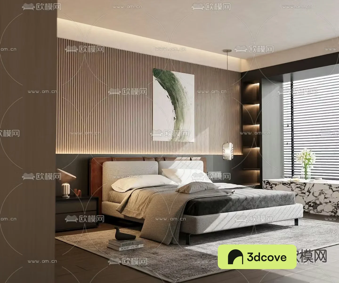 Modern double bed