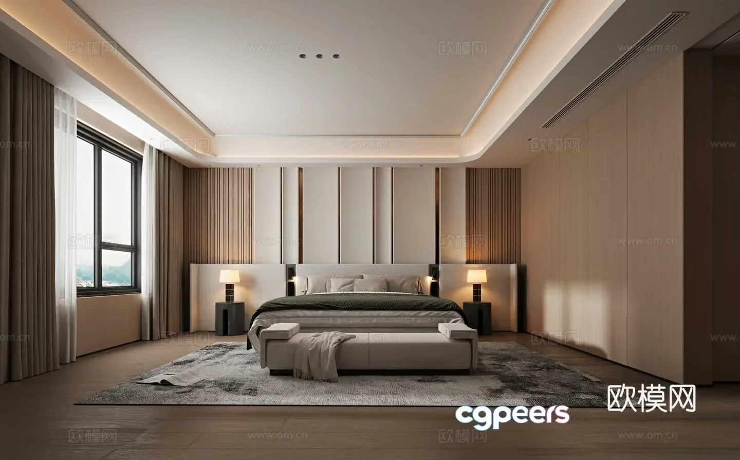 Modern bedroom 3d model