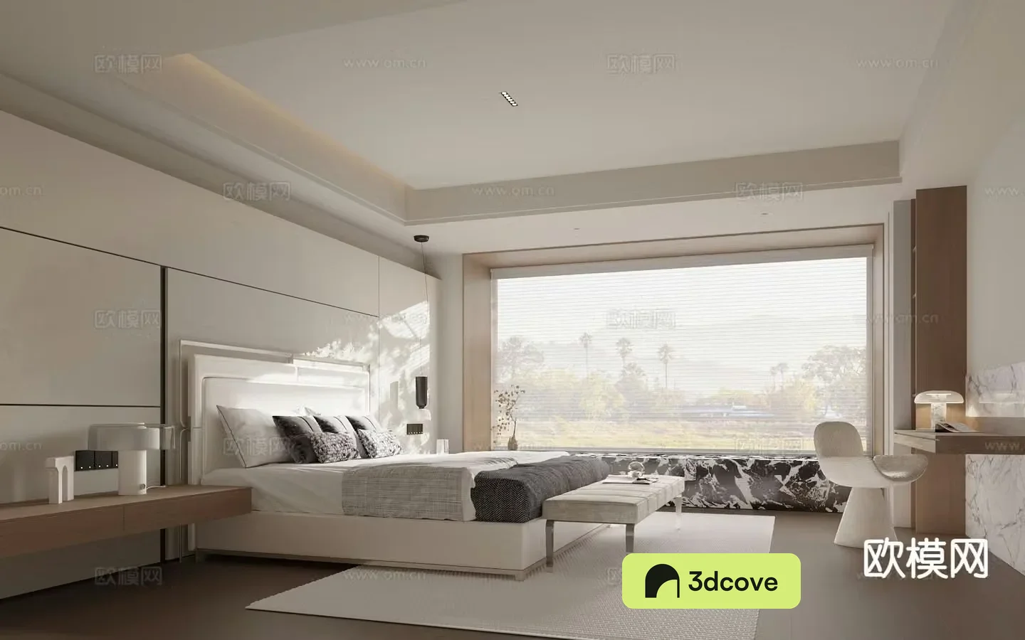 Modern minimalist bedroom master bedroom