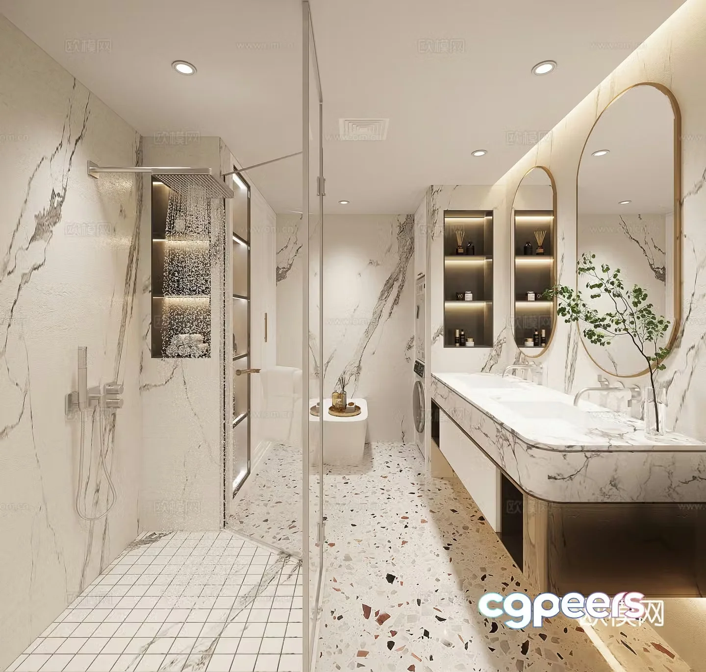 Modern bathroom 3d model