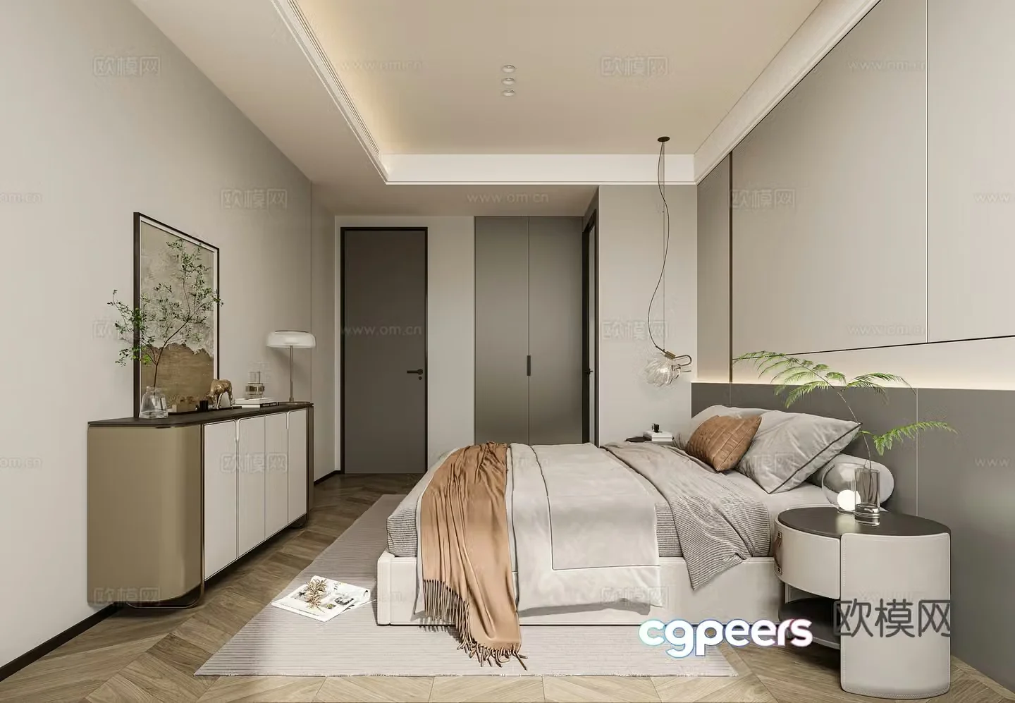 Modern bedroom 3d model