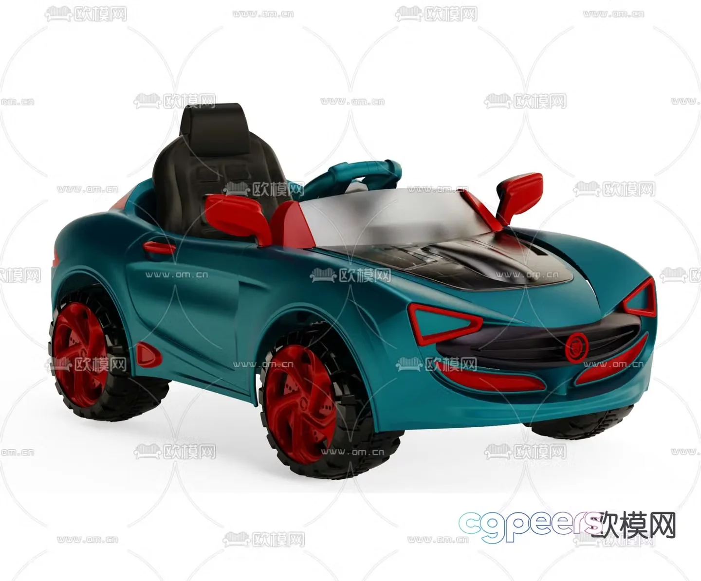 Modern children’s toy car 3d model