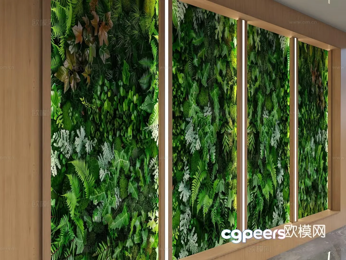 Modern background wall 3d model