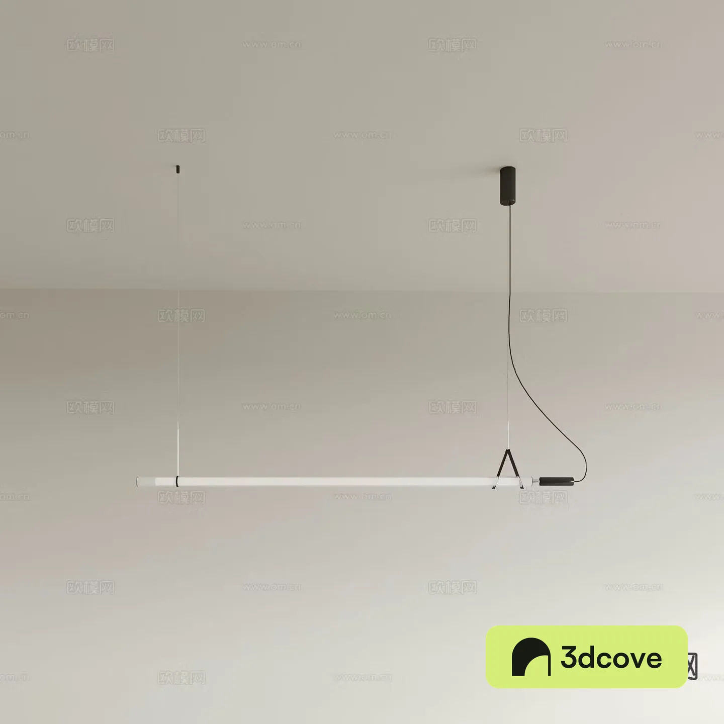 Long chandelier strip tube lamp