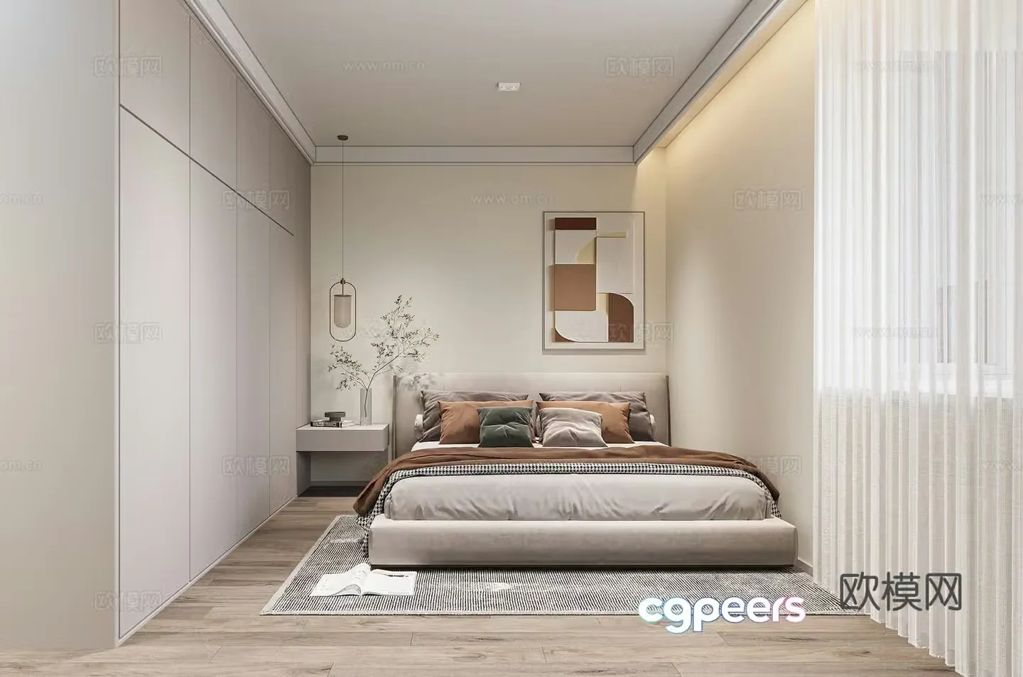 Modern bedroom 3d model
