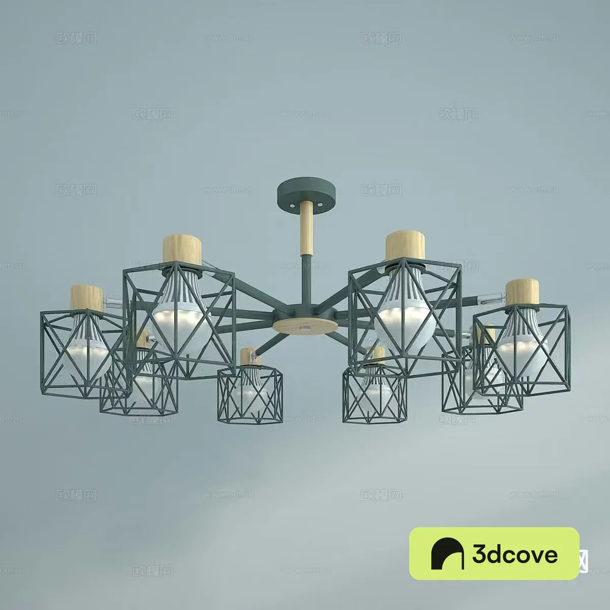 Nordic multi-head chandelier