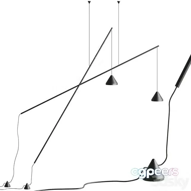 3ds Max Free – NORTH By Vibia pendant light