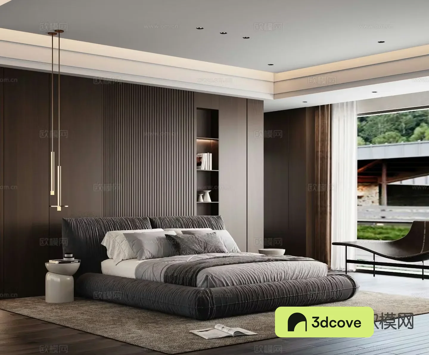 Modern double bed