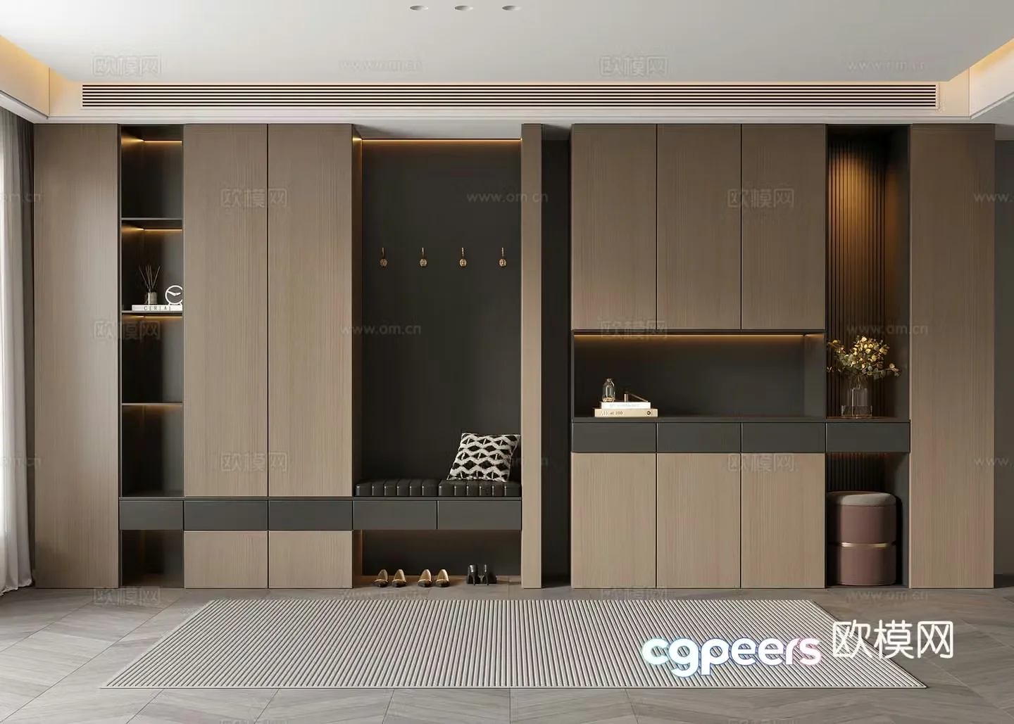 Italian shoe cabinet 3d model