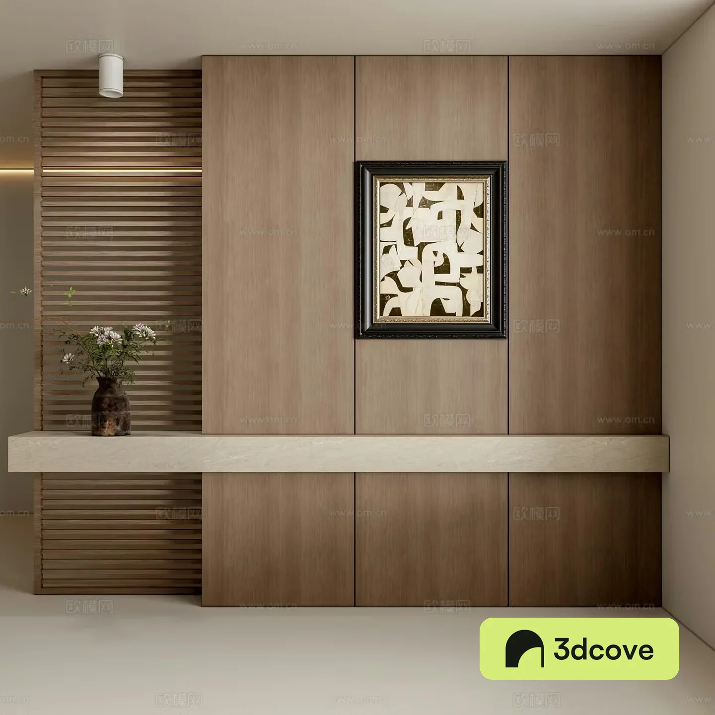 Middle-aged style entrance 3D model