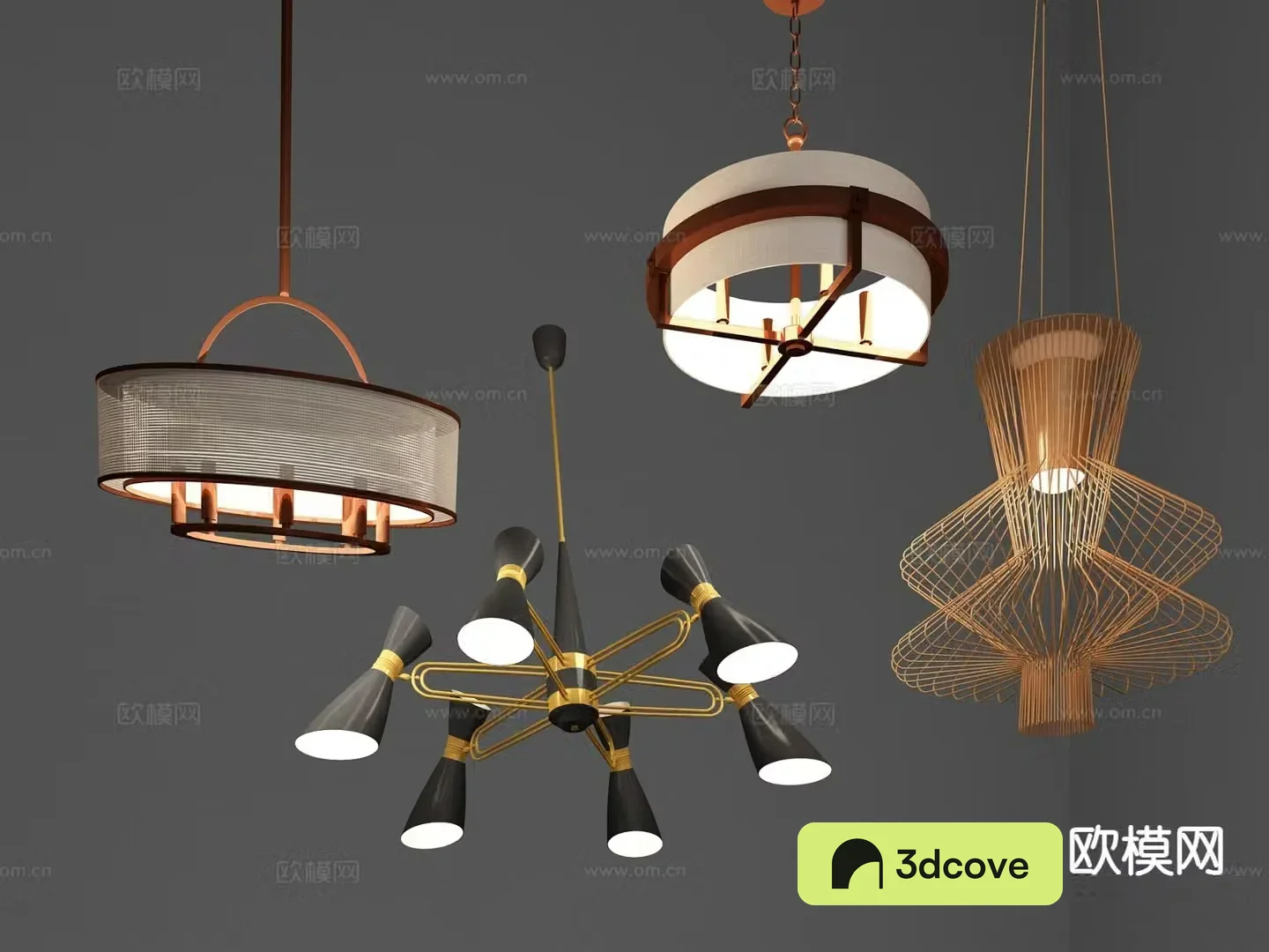 New Chinese style chandelier multi-head chandelier