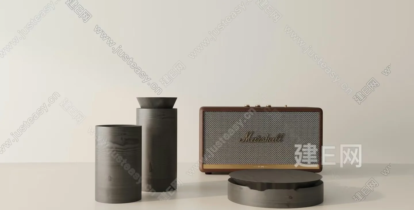 Modern Minimalist Decor 3D Model – 3755 – VRAY Render