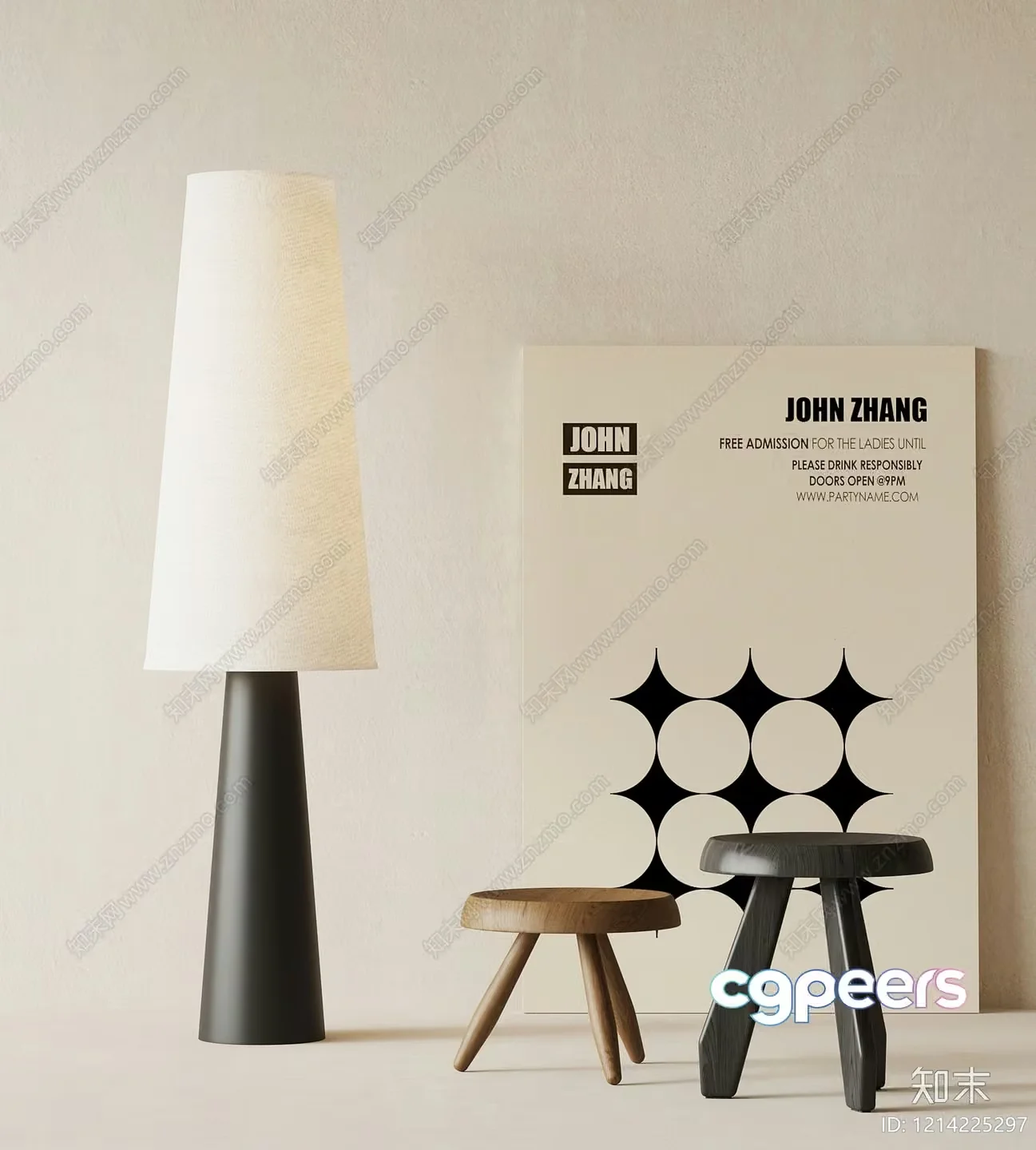 Modern Furniture Set 3D Model – 13519 – VRAY Render