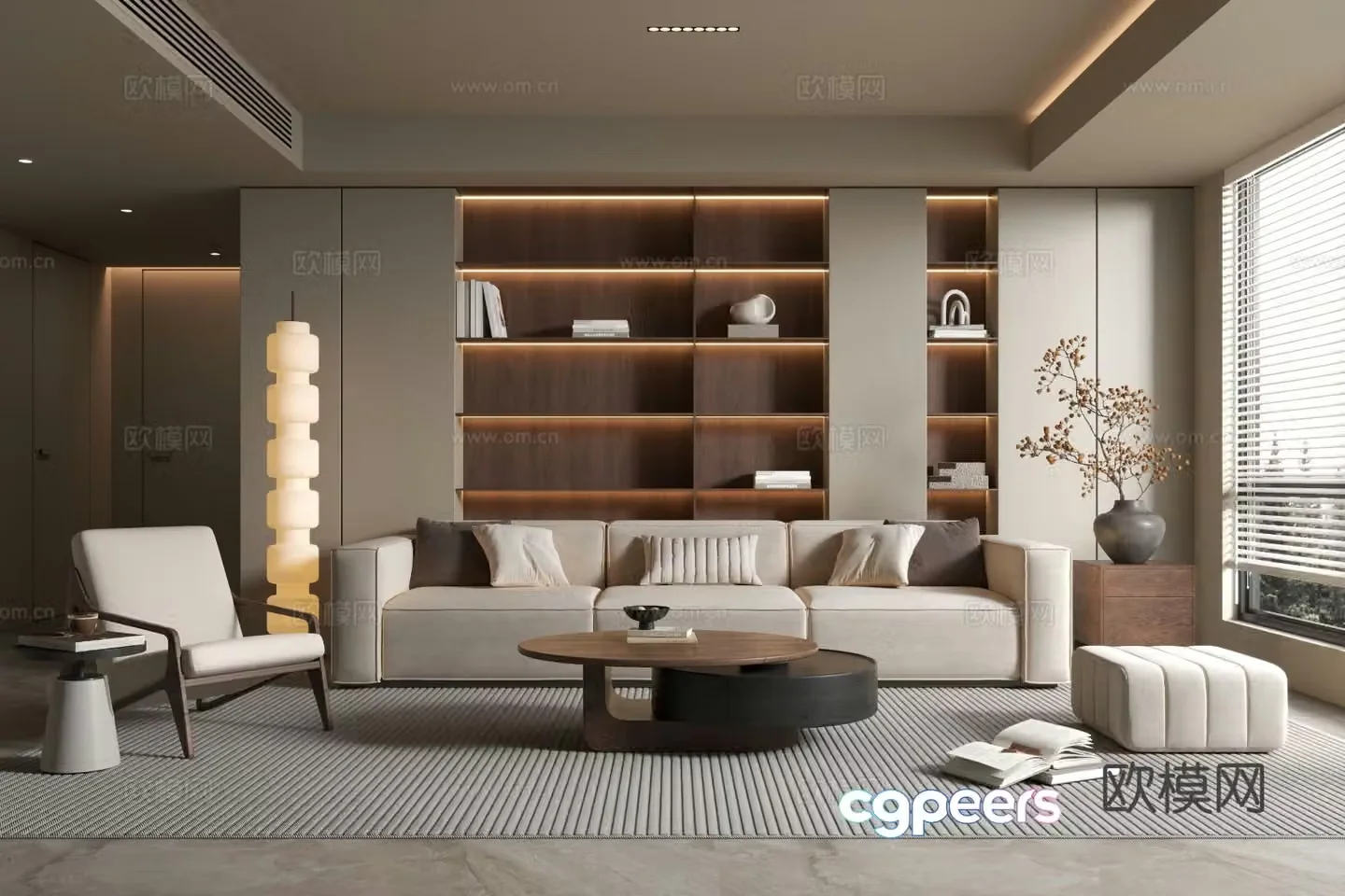 Medieval style living room 3D model