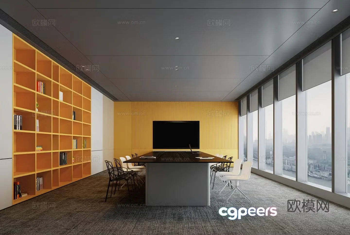 Modern conference room 3d model