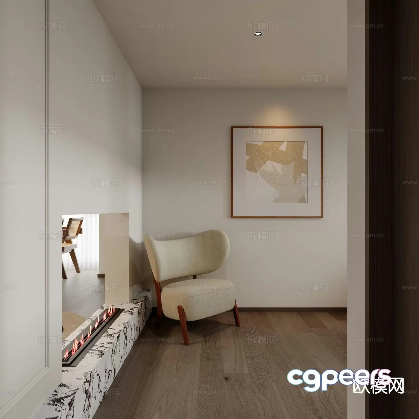 Modern entrance hall 3D model