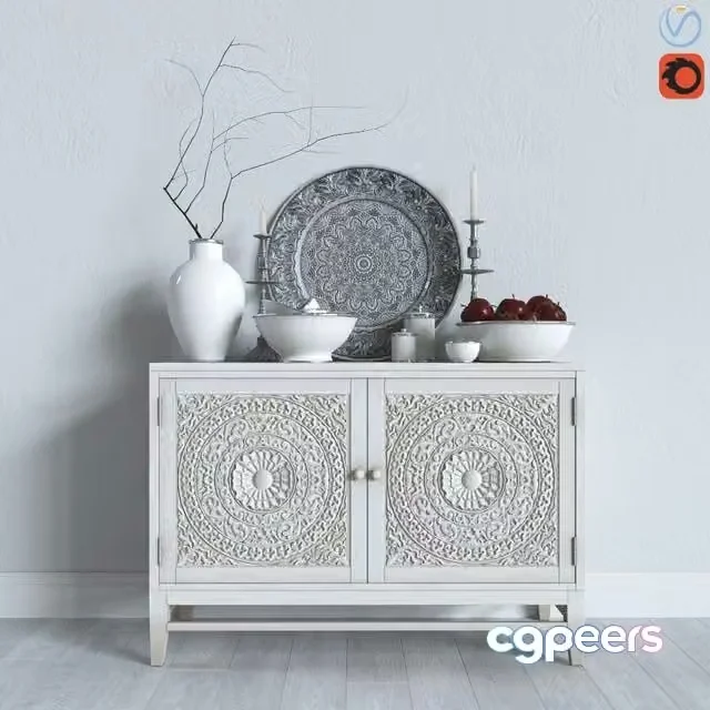 3ds Max Free – Decorative set Moroccan style