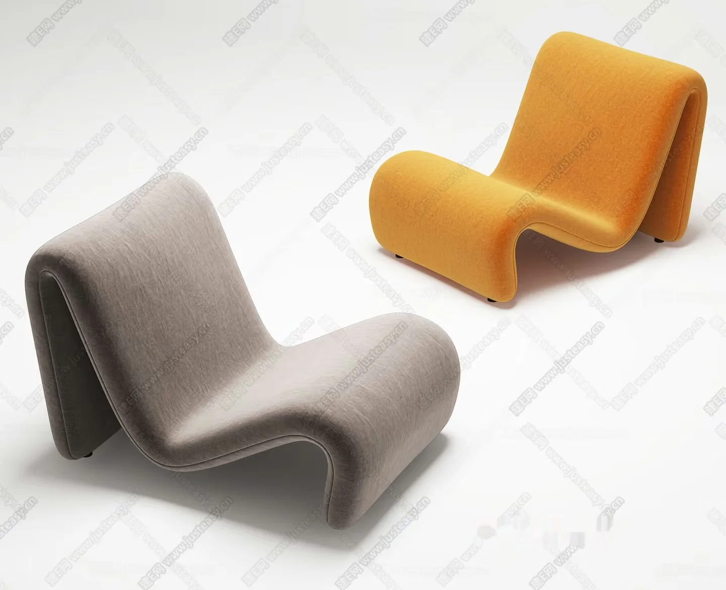 A Modern Lounge Chair 3D Model – 11816 – VRAY Render