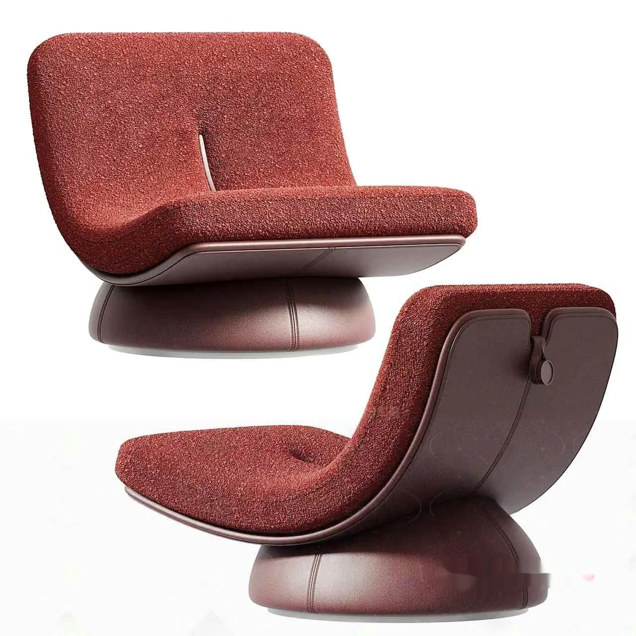 Red Modern Chairs 3D Model – 7299 – VRAY Render