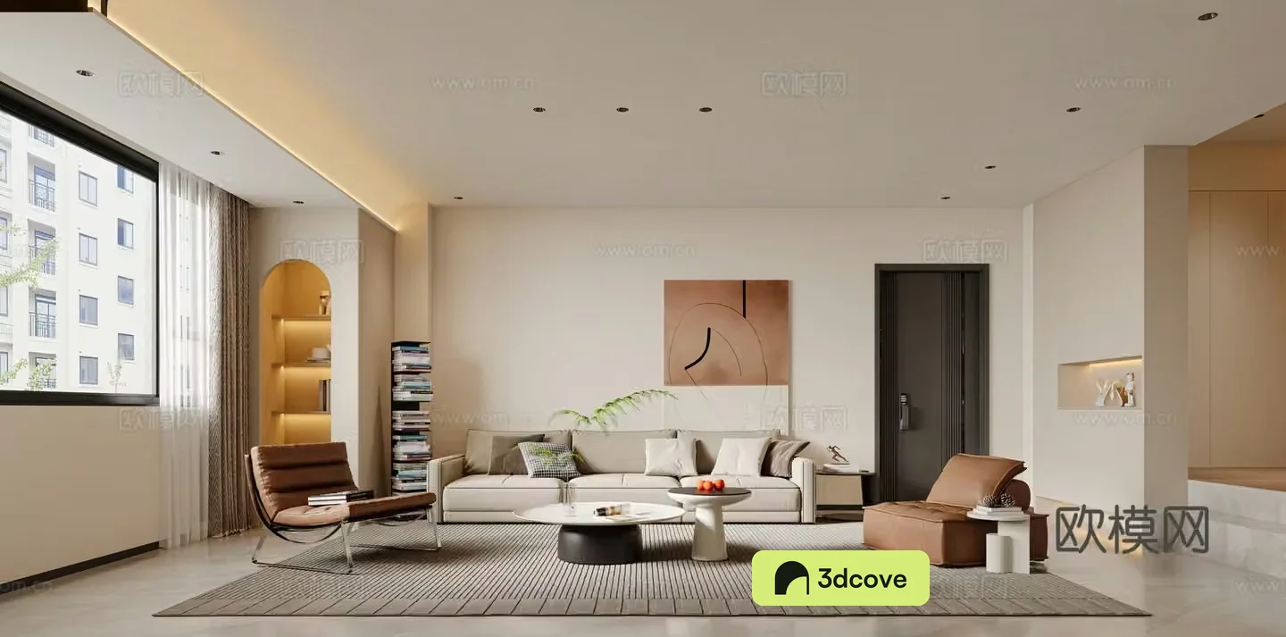 Modern guest dining room living room dining kitchen