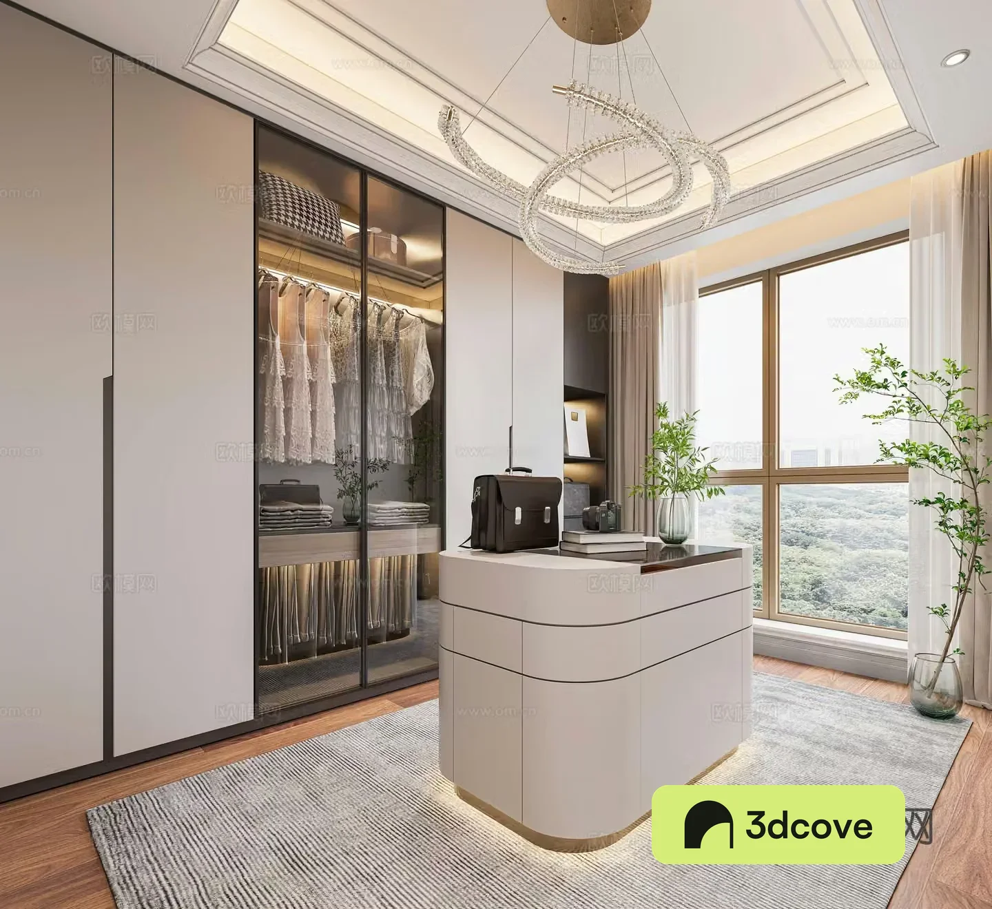 Modern cloakroom