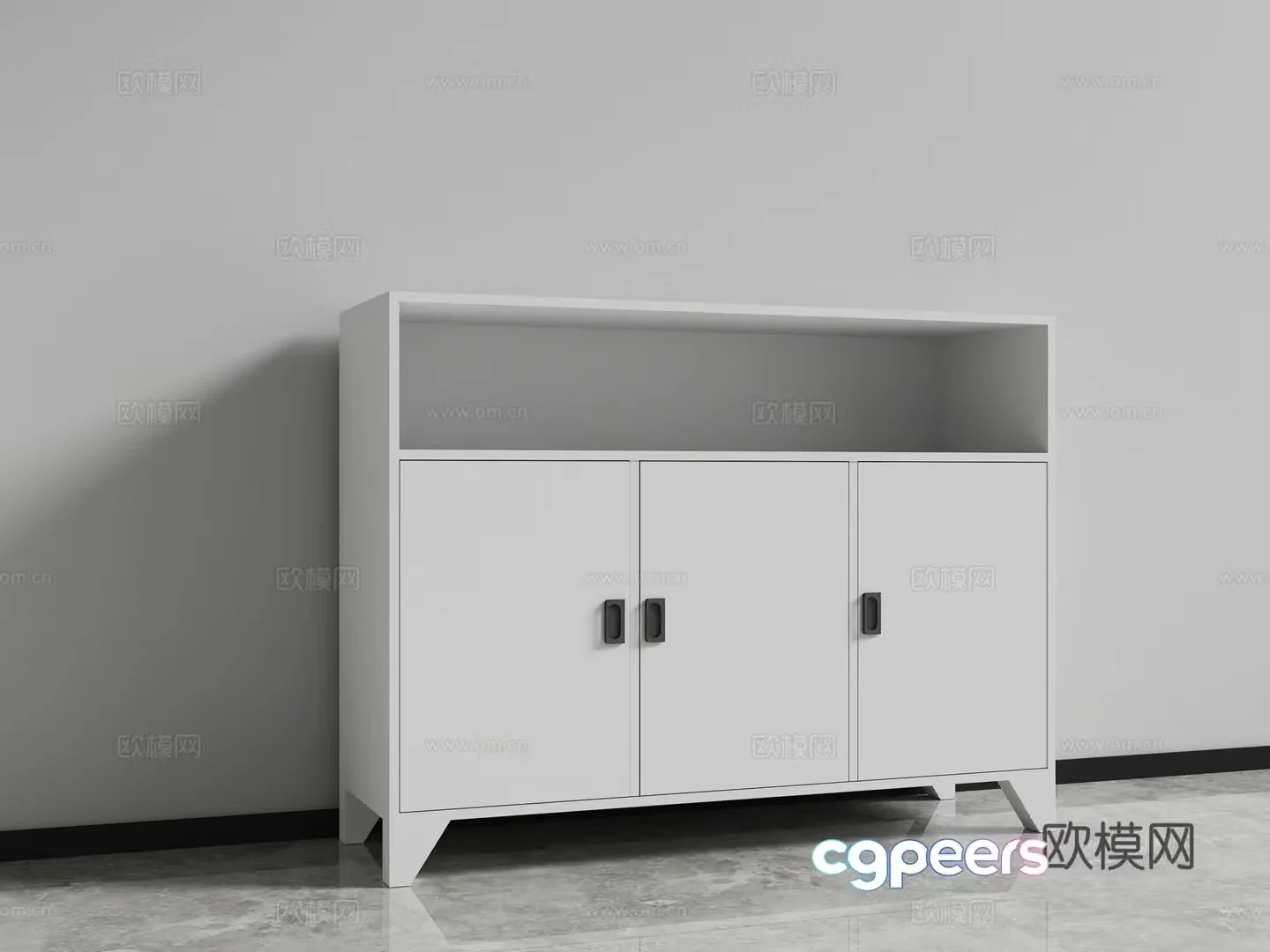 File cabinet low cabinet locker 3d model