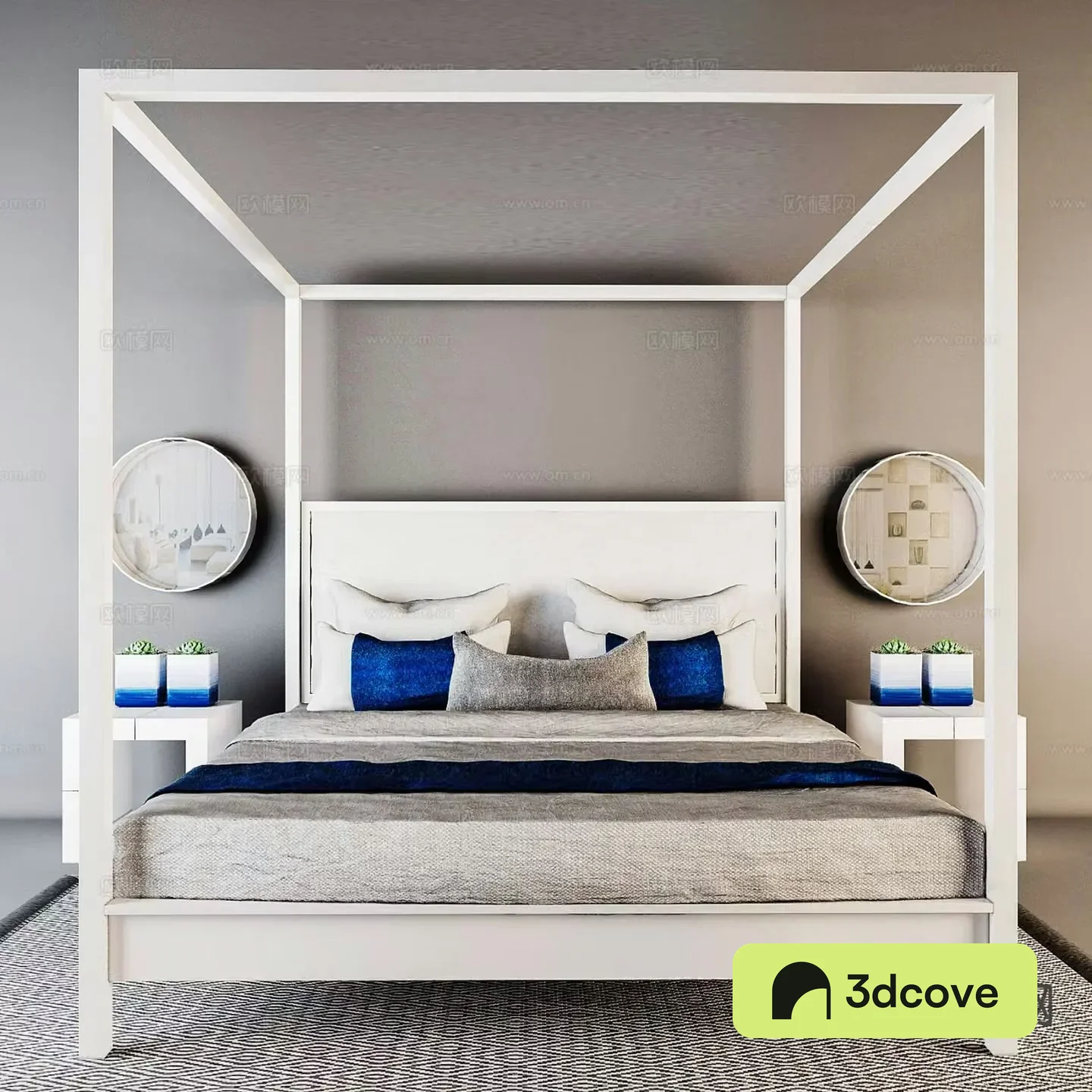 Modern double bed
