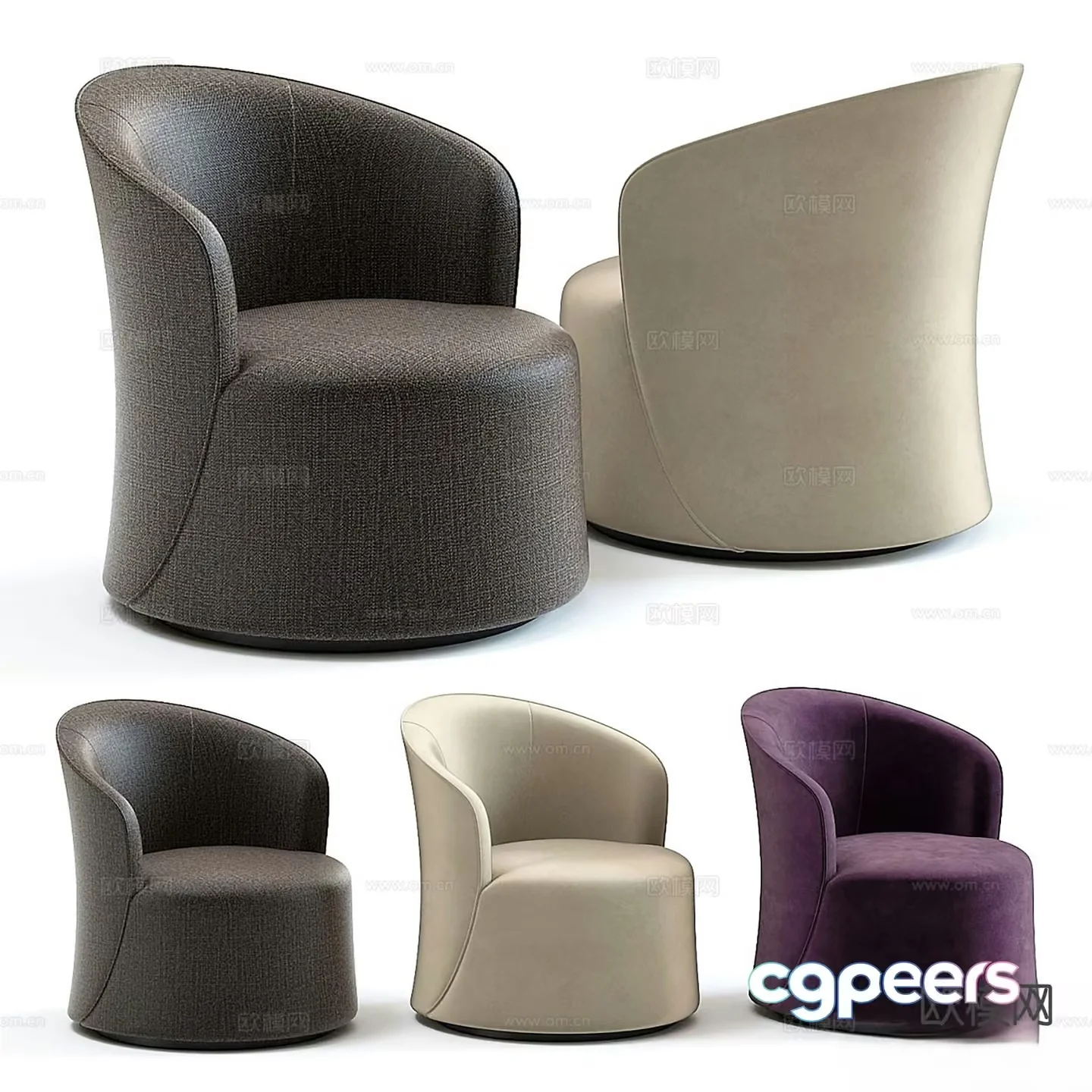 A Set Of Chairs 3D Model – 10764 – VRAY Render