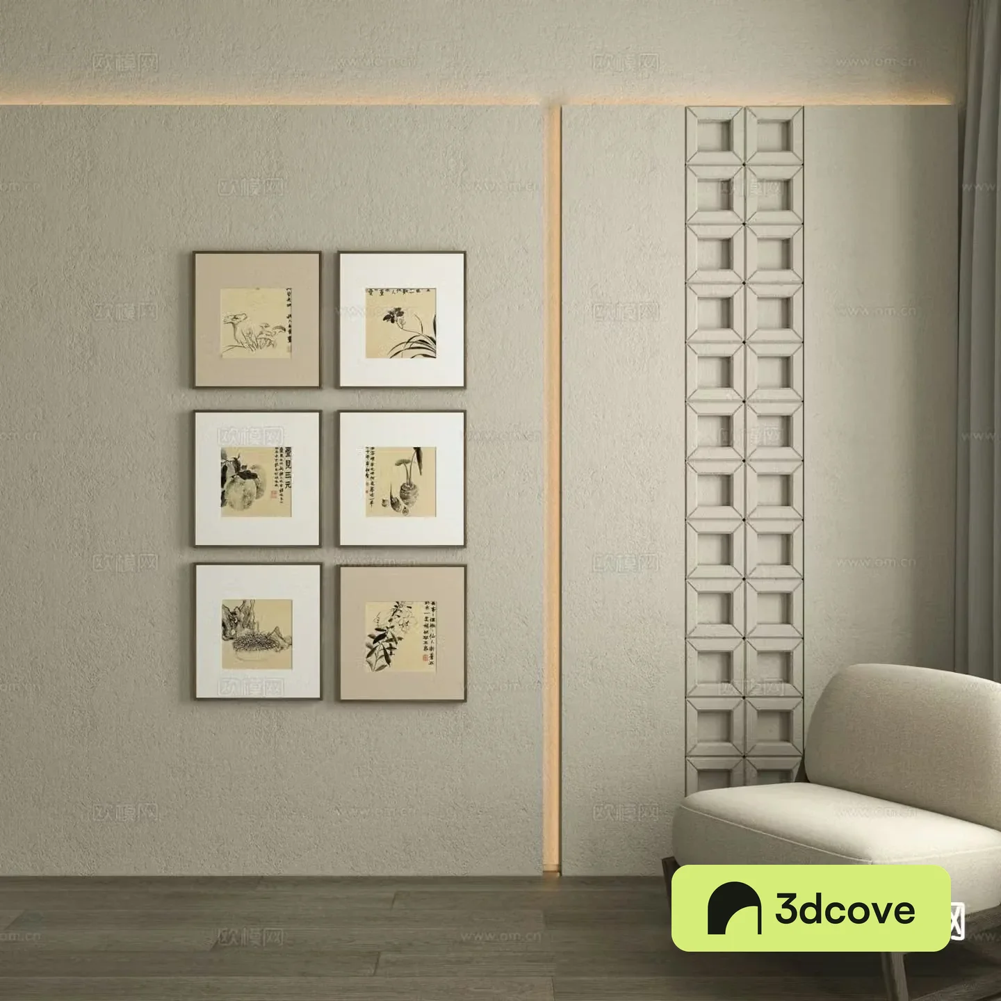 New Chinese-style art painting ink painting decorative painting