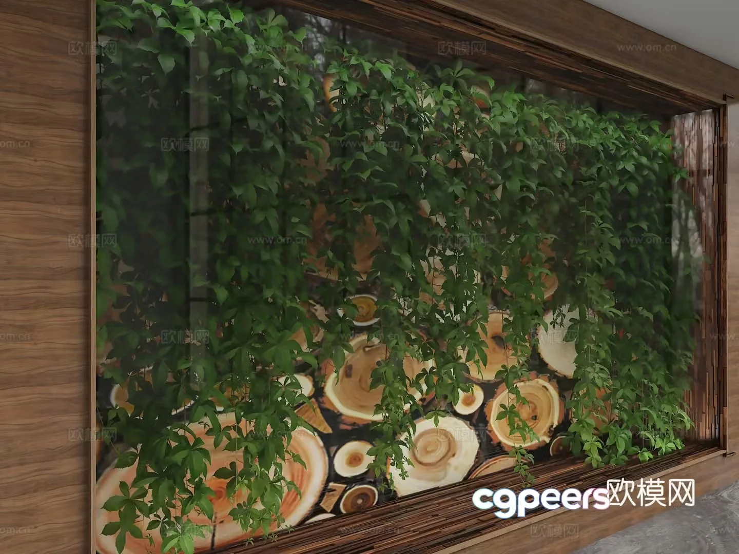 Modern background wall 3d model
