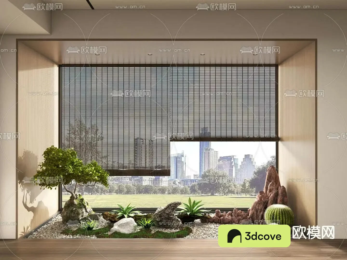 Indoor landscape plant landscaping
