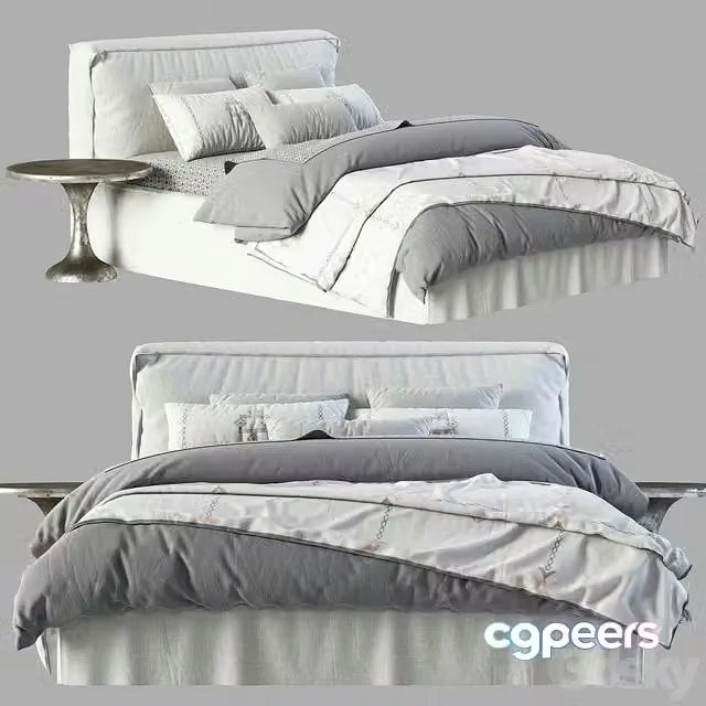 3ds Max Free – RH Teen Brook Slipcovered Platform Bed