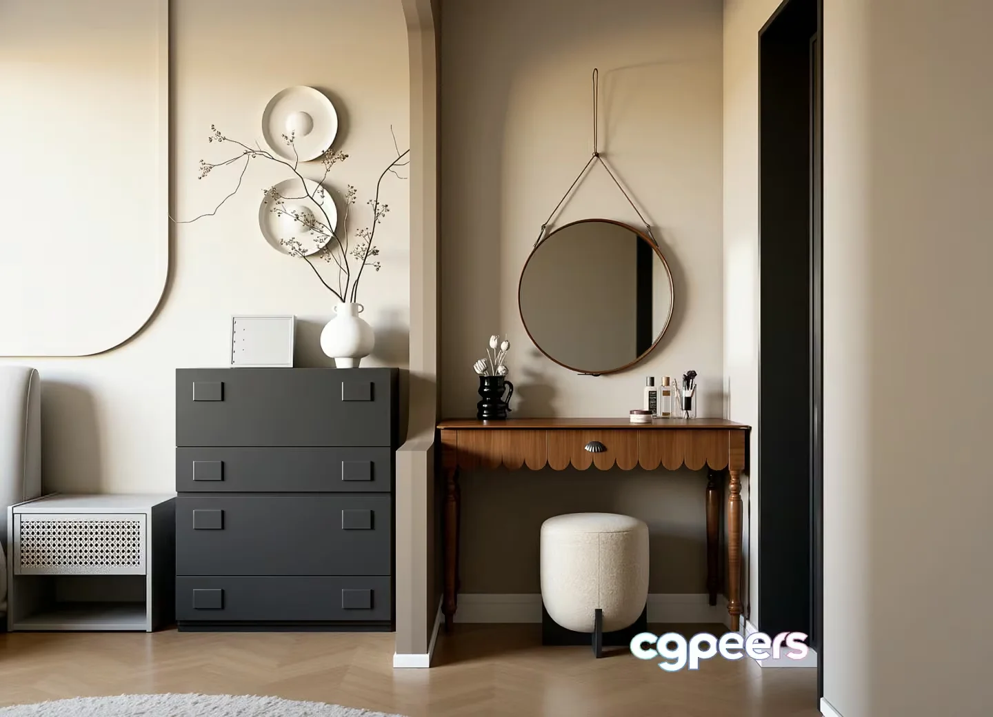 Modern Dresser 3D Model – 10960 – VRAY Render