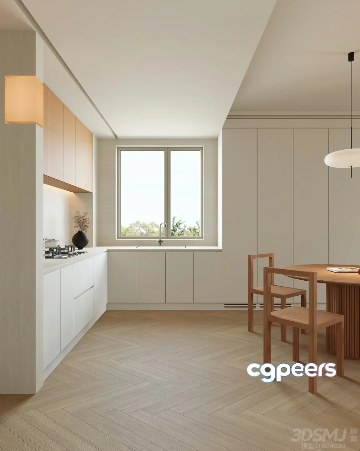 A Modern Kitchen 3D Model – 5976 – VRAY Render