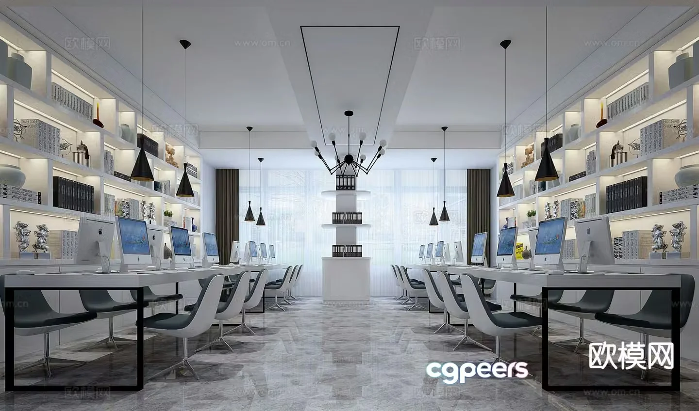 Modern office 3d model