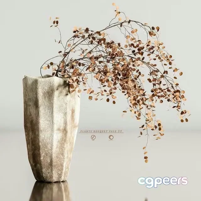 3ds Max Free – Plants bouquet vase 33