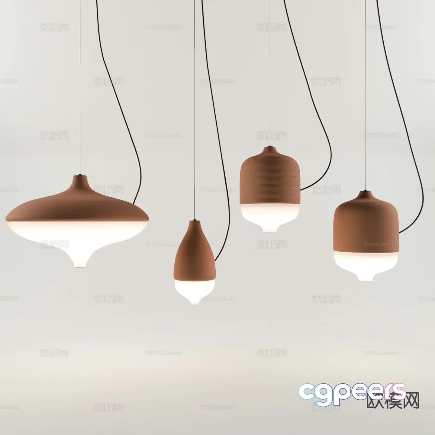 Nordic chandelier dining room chandelier 3d model