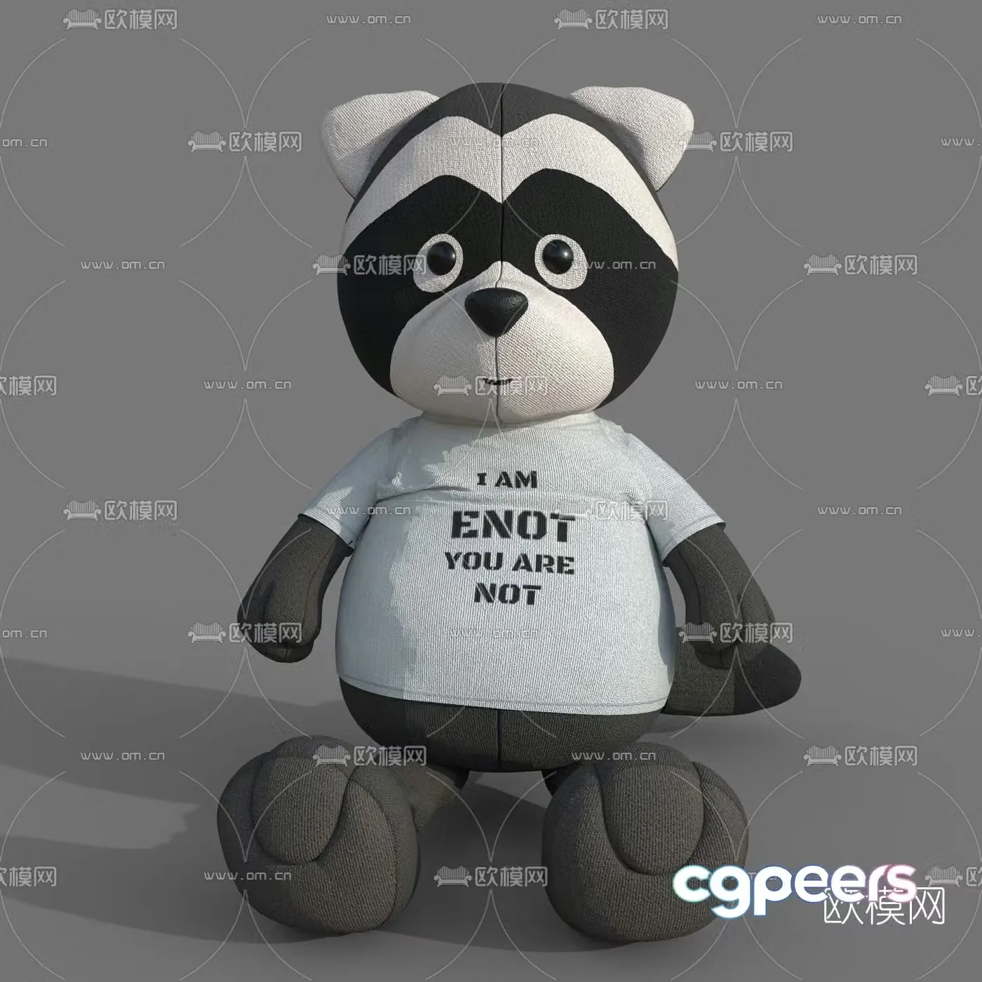 Modern teddy bear doll 3d model