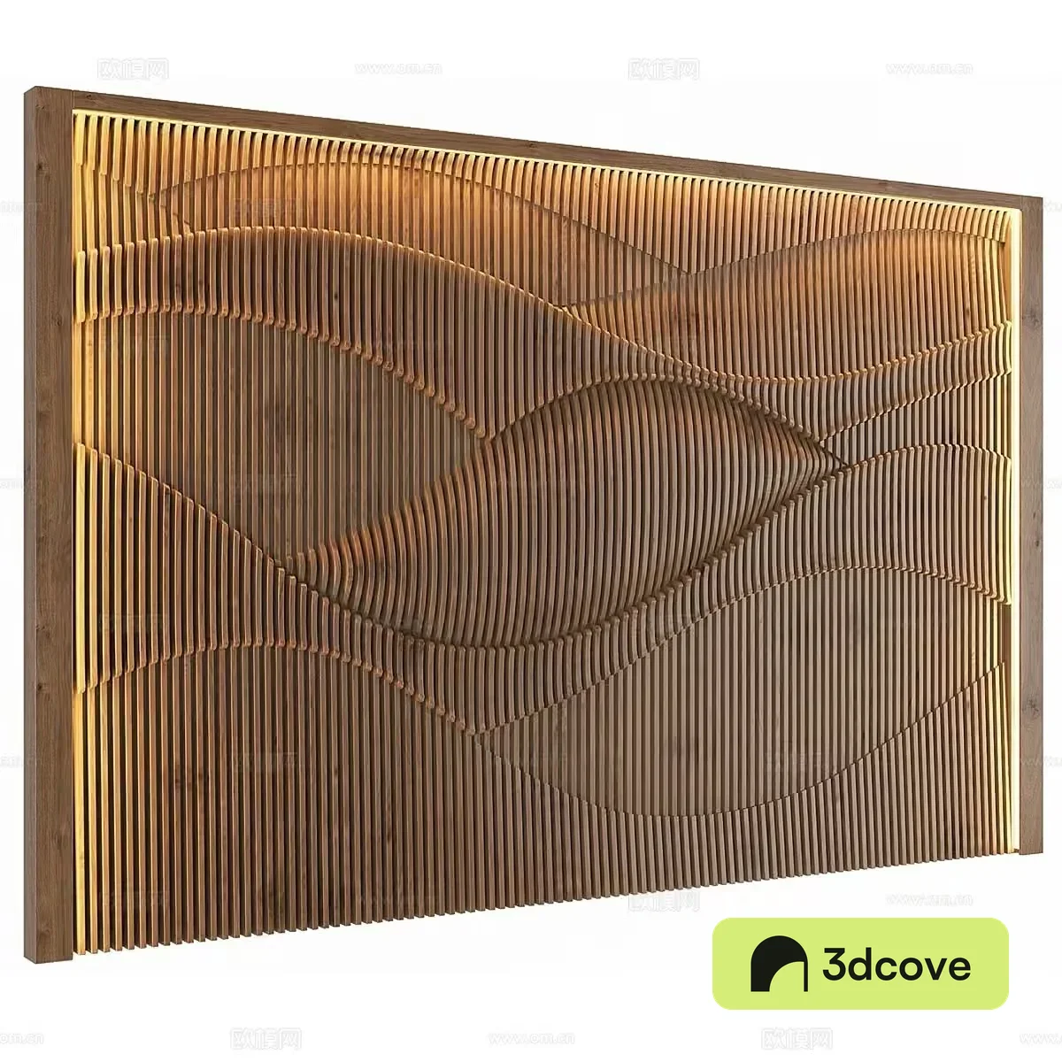A Wooden Wall Art Piece With A Unique Design