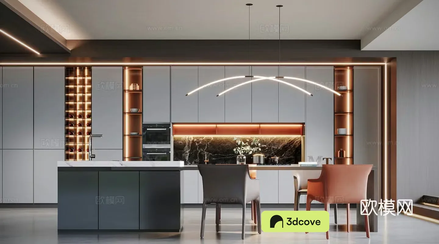 Modern island restaurant