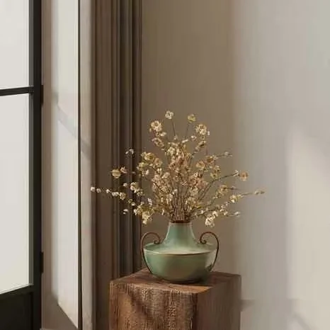 A Vase With A Light Green Color 3D Model – 12017 – CORONA Render