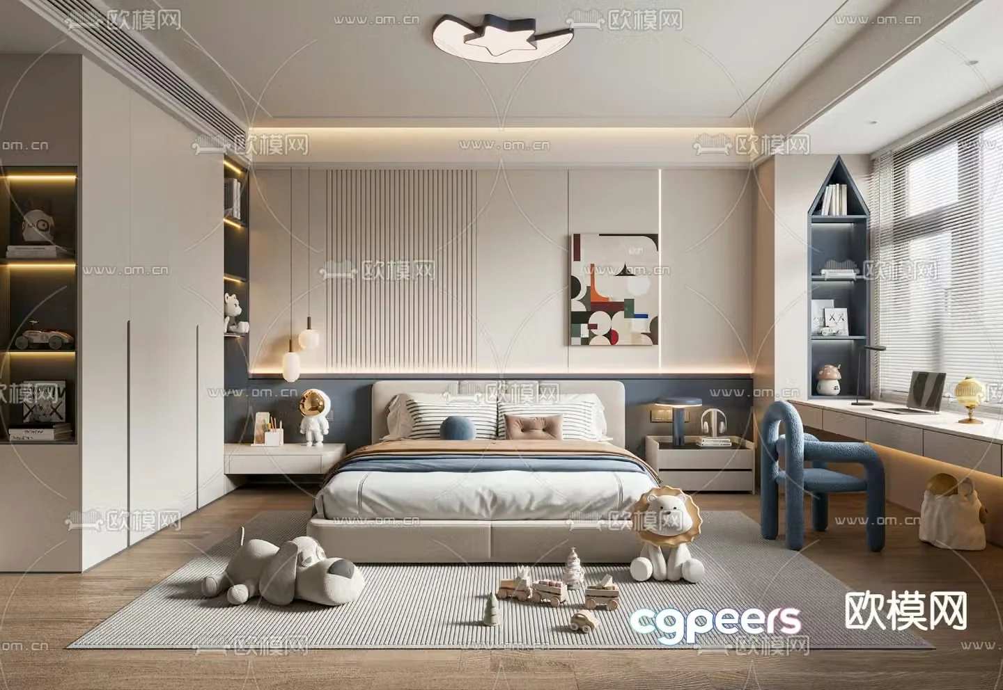 Children’s room Boy’s room Kid’s room Bedroom 3D model