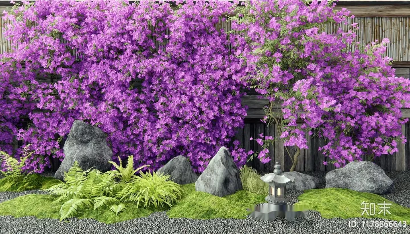 Japanese Garden Scene 3D Model – 23420 – VRAY Render