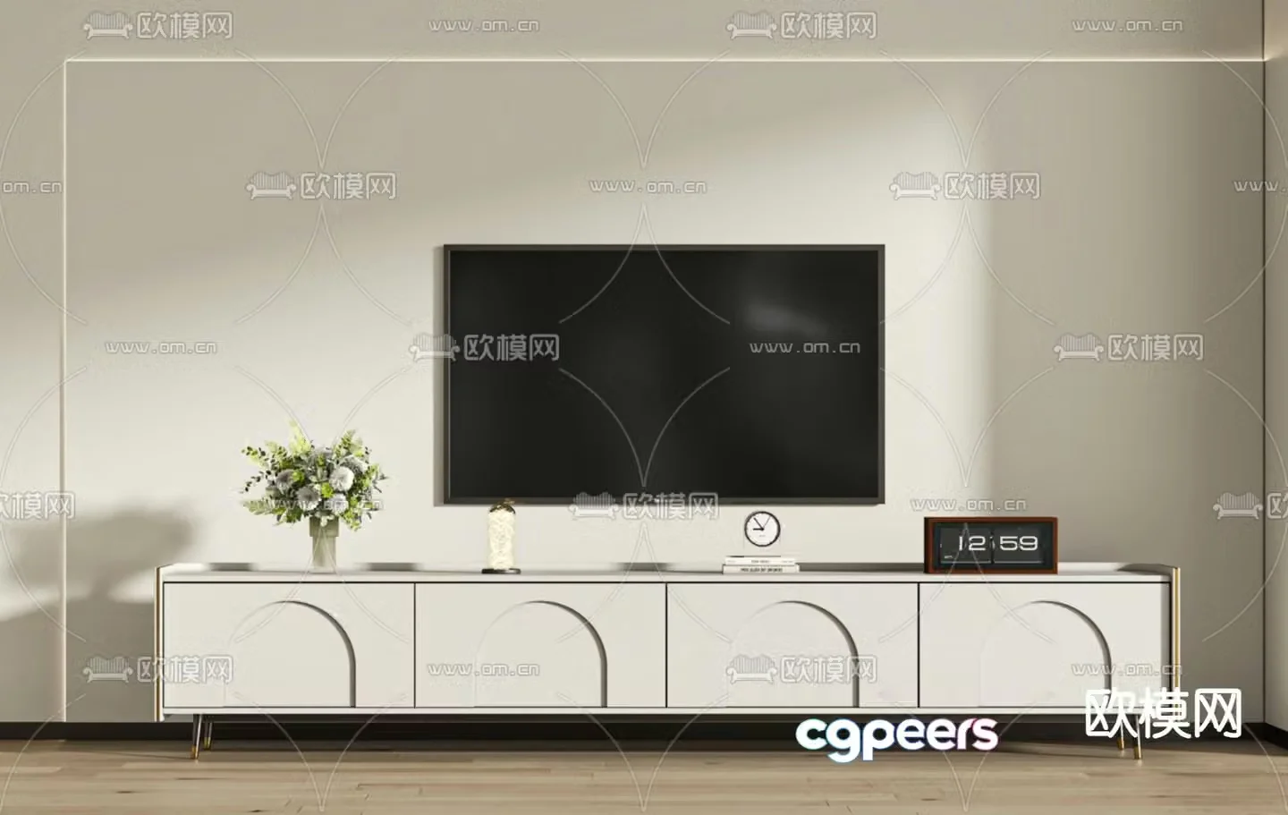 Modern TV cabinet 3d model